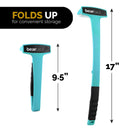Bearback Lotion Applicator for Back & Body. Premium Quality Long Handled Folding Lotion Roller. American Owned Small Business (Teal) bearback Store
