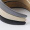Headbands Women Hair Head Bands - 3 Wide Leather Headband Fashion Cute Hairbands Hair Accessories for Girls and Women Headbands Made of Soft PU (Classics Black Rich Soft Grey) Ivyu Store