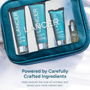 Lancer Skincare The Method Intro Kit, 3-Step Anti-Aging Facial Exfoliator, Cleanser, and Moisturizer Kit for Glowing Skin, Reveals Healthy-Looking Glowing Skin Infinity Warehouse