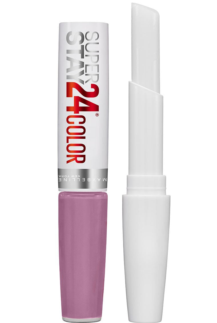 Maybelline SuperStay 24 2-Step Liquid Lipstick Makeup, Lasting Lilac, 1 kit Maybelline New York