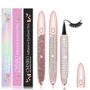 Eyelash Glue Pen Latex-Free Lash Glue Liner Self-Adhesive Eyeliner Pen 2 in 1 Eye Liner Pen lash Glue Pen Strong Hold Waterproof Eyelash Glue for False Lashes (3PCS, Mixed） CMNRO