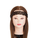 Braided Headband Plaited Hair Band Chunky Braided Headband Elastic Stretch Braid Hairband Wide Plaited Braids Blonde Black Synthetic Hairpiece (Large-five strands braided, 9/10) S-noilite