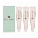 Lip Treatment Bundle (Full-size and Travel-size 3 pack in Clear) by Hanalei, Made with Kukui Oil, Shea Butter, Agave, and Grapeseed Oil, Soothe Dry Lips (Cruelty free, Paraben free) Hanalei