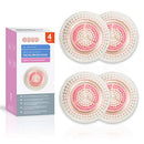 Brushmo Replacement Facial Cleansing Brush Heads compatible with Radiance Cleanse Brush Head, 4 pk Brushmo