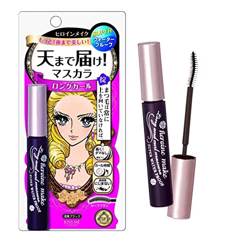 KISSME HEROINE MAKE Long and Curl Mascara Super Waterproof 01 Jet Black Heroine Make