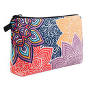 Makeup Bags for Women, MAGEFY Portable Travel Cosmetic Bag with Zipper Pouch Cute Waterproof Makeup Pouch Multifunctional Travel Pouch Cute Pencil Case for Kids (1 pack, Colorful Petals 0194) MAGEFY