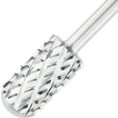 USA Pana 3/32" Safety Nail Carbide - Smooth Round Top Large Barrel Head for Electric Dremel Drill Machine - Grit Size: (4XC, 3XC, 2XC, XC, C, M, F, XF) (4 Extra Coarse (4XC) SILVER) PANA