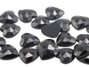 Allstarco 15mm Flat Back Heart Acrylic Rhinestones Plastic Gems Plastic Costume Jewels Embelishments - 40 Pieces (Jet Black H101) KraftGenius Allstarco