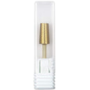 Premium Pana 3/32" Tapered Barrel Carbide Nail Bit -For Electric Dremel Drill Machine, Nail Art Design, Manicure, Pedicure, Nail File, Cuticle Clean etc. (Fine Grit- Gold) PANA