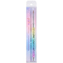PANA Kolinsky 3D Acrylic Nail Brushes with Liquid Glitter Handle - For Professional Acrylic Powder Liquid Manicure Pedicure (Rainbow Color, Size 5) PANNA