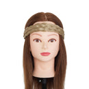 Braided Headband Plaited Hair Band Chunky Braided Headband Elastic Stretch Braid Hairband Wide Plaited Braids Synthetic Hairpiece Girls And Women (Large-five strands braided, natural blonde) S-noilite