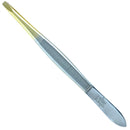 Camila Solingen CS30 3.5 Inches Gold Tipped, Surgical Grade, German Stainless Steel Tweezers (Claw) - Flawless Eyebrow and Facial Hair Shaping and Removal for Men/Women CAMILA SOLINGEN