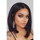 Tereshar Bob Wigs Short Black Wig Silky Straight Synthetic Hair Short Bob Wigs for Women Daily Cosplay Party Halloween Wigs (12 inche) Tereshar