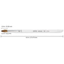PANA Professional Salon Quality 100% Pure Kolinsky Hair Bristles Acrylic Nail Brush with Clear Acrylic Handle (Size