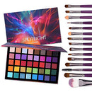 UCANBE Spotlight Eyeshadow Palette + 15 PCS Eye Brushes Makeup Set, Professional 40 Color Matte Shimmer Glitter Eye Shadow Pallet Highly Pigmented Waterproof Long Lasting Make up Pallete UCANBE