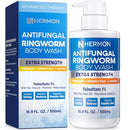 Antifungal Ringworm Treatment Body Wash - Antibacterial Wash with 1% Tolnaftate & Tea Tree Oil for Ringworm, Jock Itch, Tinea, Back Acne & Foot Odor on back, chest, groin, feet for Men and Women 500ml Infinity Warehouse