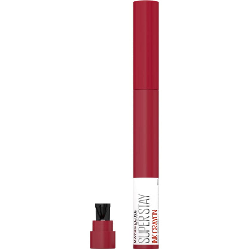 Maybelline New York SuperStay Ink Crayon Matte Long Wear & Lasting Lipstick Makeup, with Built-in Sharpener, 125 Check Yourself, 0.04 Oz Maybelline New York
