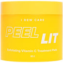 I DEW CARE Peel Lit Citric Acid Peel Pads | Exfoliating Vitamin C Treatment Pads with AHA and PHA | Chemical Peels for Face | Korean Skincare, Vegan, Cruelty-free, Gluten-free, Paraben-free I DEW CARE
