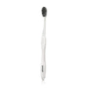 LINHART Extra Soft Toothbrush – Teeth Whitening Toothbrush with Multi Length Bristles, White with Black Bristles, 1 Pack LINHART