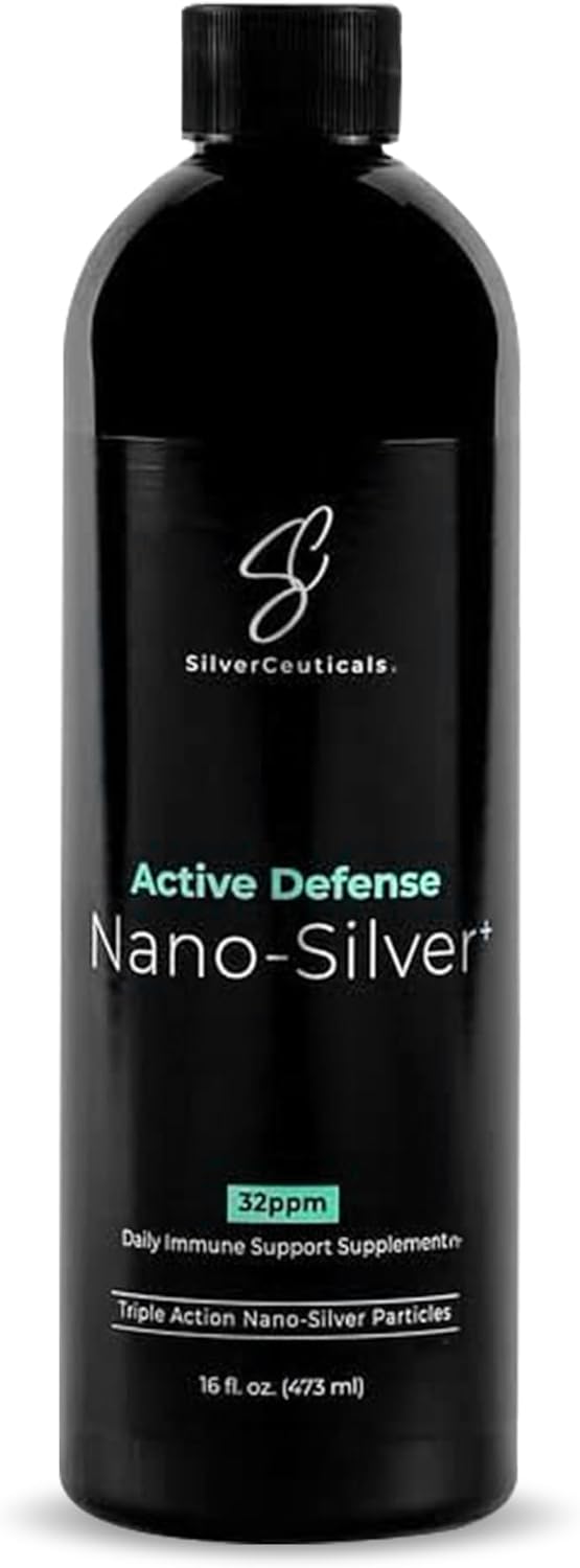 Colloidal Silver w/Nano Technology - 10ppm 16oz - 8X More Effective - Natural Immune Support - Save The Sick Days - Ages 5 & Up - Outperforms Higher PPM Silvers - No Taste & Smell - 3rd Party Tested Infinity Warehouse