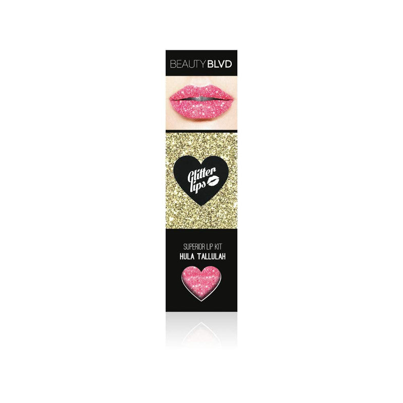 BeautyBlvd Glitter Lips | Glitter Lip Kit | Waterproof & Smudge Proof | Long Lasting | Cruelty Free (Hula Tallulah) BEAUTYBLVD