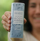 Body Powder for Men and Women, Dusting Powder, Foot Powder, Talc Free, Cornstarch Free, Clean Scent with Essential oils of Lemongrass, Eucalyptus and Spearmint, Ora's Amazing Herbal Ora's Amazing Herbal