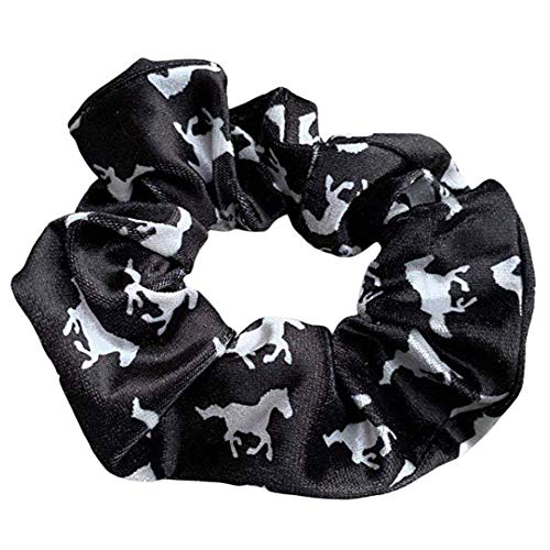 Horse Scrunchie, Horses Hair Accessories, Premium Velvet No Crease Horse Hair Elastics, Gift for Equestrian Sportybella