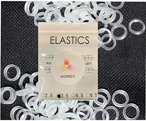 IVORIE Cosmetic Dental Lab Elastic Rubber Bands Braces Teeth Lab Gap Alignment 60pcs (5/16" Penguin 6.5oz (X-Heavy)) IVORIE