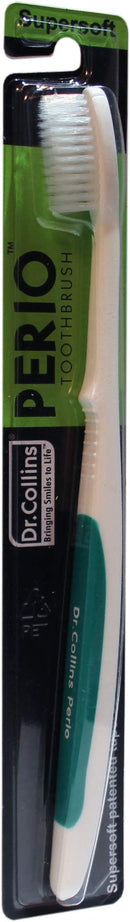Dr. Collins Perio Toothbrush, (colors vary), 1 Count Dr. Collins