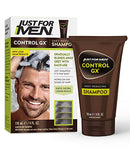 Just For Men Control GX Grey Reducing Shampoo, Gradual Hair Color for Stronger and Healthier Hair, 4 Fl Oz - Pack of 1 (Packaging May Vary) Just for Men