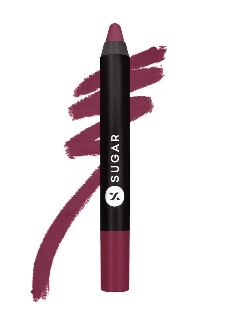 Sugar Cosmetics Matte As Hell Crayon Lipstick12 Baby Houseman (Deep Pink)Highly pigmented, Creamy Texture, Long lasting Matte Finish SUGAR Cosmetics