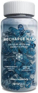 Isagenix Recharge NAD - Cellular Detox, Comprehensive Healthy Aging, and Energy Support - 1 Bottle - 60 ct Targeted Release Capsules Infinity Warehouse