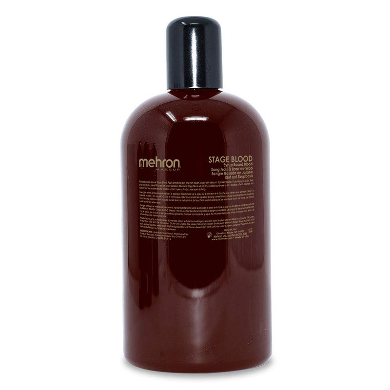 Mehron Makeup Stage Blood (16 oz) (Bright Arterial) Mehron