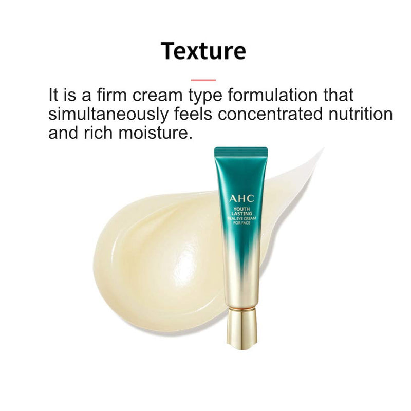 AHC YOUTH LASTING Real Eye Cream for Face Season9 (30ml+30ml+12ml) AHC