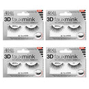 Ardell False Eyelashes 3D Faux Mink 857, 4 pairs Ardell