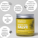 Ora's Amazing Herbal Unscented Moisturizer Travel Set, Touchy Skin Salve, Unscented Body Butter & Body Oil Set, Travel Size, Eczema and Senstivie Skin Infinity Warehouse