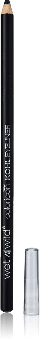 Wet n Wild Color Icon Kohl Eyeliner Pencil Black, Long Lasting, Highly Pigmented, No Smudging, Smooth Soft Gliding, Eye Liner Makeup, Baby's Got Black wet n wild