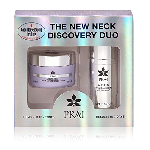 PRAI Beauty The New Neck Discovery Duo - Throat & Decolletage Creme + Throat Concentrate - 0.5oz Each Prai Beauty