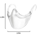 Transparent_Face_Mask, Clear Combine Plastic Reusable Clear Face Bandanas, Upgraded Breathable, Visible Expression, for Adults (No Fogging 1 pcs) shuang qing