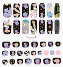 Petitwings Nail Stickers Wraps Decals Polish Self-Adhesive for Kid Girls Boys, a Nail File (Korean Made) (Gather Together) Petitwings