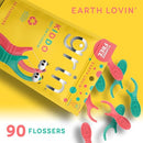 GRIN Kiddo Flossers, Berry Awesome Flavor, Recycled Plastic, Jumbo Grip, Get Your KIDDOS Flossin’ Early, Larger Floss Head, Child Safe! 80 Count, Floss Picks, Dental Flossers Infinity Warehouse