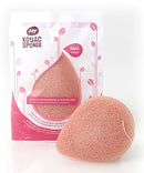 MY Konjac Sponge | 100% All Natural French Pink Clay Facial Sponge. Made in Korea. Excellent for dry, dehydrated or fatigued skin. Halal, Leaping Bunny Cruelty Free and The Vegan Society Certified. MY KONJAC SPONGE
