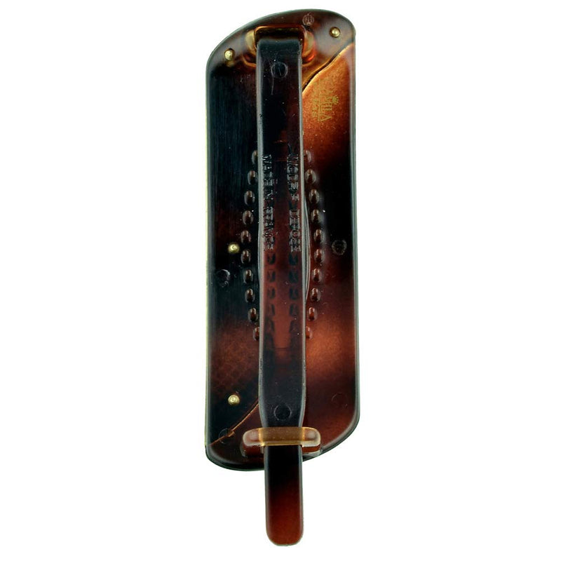 Camila Paris CP2676 French Hair Barrette Clip for Girls Metal Free Closure, Tortoise and Gold, Strong Hold Grip Hair Clips for Women, No Slip Durable Styling Girls Hair Accessories, Made in France Camila