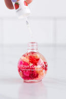 Blossom Scented Cuticle Oil (0.42 oz) infused with REAL flowers - made in USA (Strawberry) Blossom