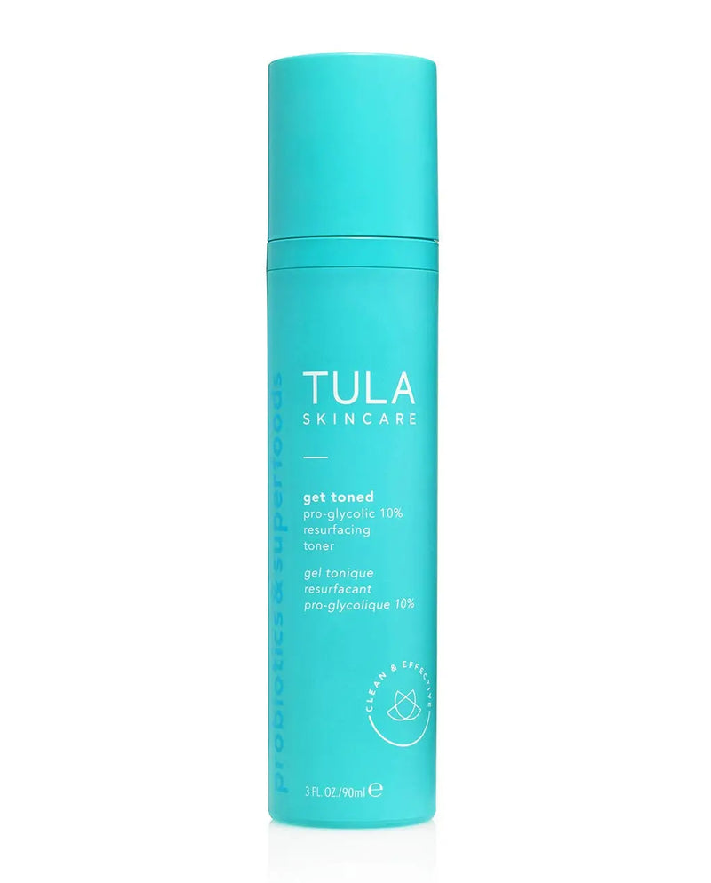 TULA Probiotic Skin Care Get Toned Pro-Glycolic 10% pH Resurfacing Toner | Face Toner to Gently Exfoliate and Hydrate Skin, with Proprietary Blend of Probiotics and Glycolic Acid | 2.7 oz TULA Store