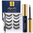 Arishine Magnetic Eyelashes with Eyeliner - Magnetic Eyeliner and Magnetic Eyelash Kit - Eyelashes With Natural Look - Comes With Applicator - No Glue Needed Arishine