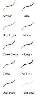 Jolie Cosmetics Slim Eye Pencil Liner - Soft, Creamy Formula (Coffee) Jolie