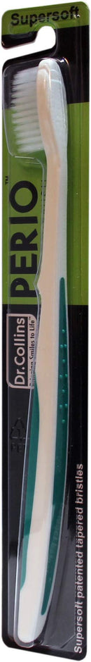 Dr. Collins Perio Toothbrush, (colors vary), 1 Count Dr. Collins