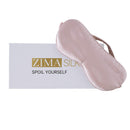 ZIMASILK 100% 22 Momme Pure Mulberry Silk Sleep Mask,Filled with 100% Mulberry Silk,Silk Wrapping Strap- Super Soft & Comfortable Sleep Eye Mask for Sleeping (Light Plum) ZIMASILK