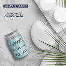 Travel Size Hotel Body Wash 300 Count 1 oz Bottles Guest Amenities for Hotels Vacation Rentals & Short Term Rentals Paraben Free White Tea & Coconut Scent Infused with Aloe and Olive Oil by Terra Pure Infinity Warehouse